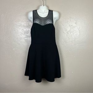 Liberty love women‎ sleeveless mesh panel black dress size XL